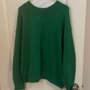 Emerald Green Women's Crew Neck Sweater